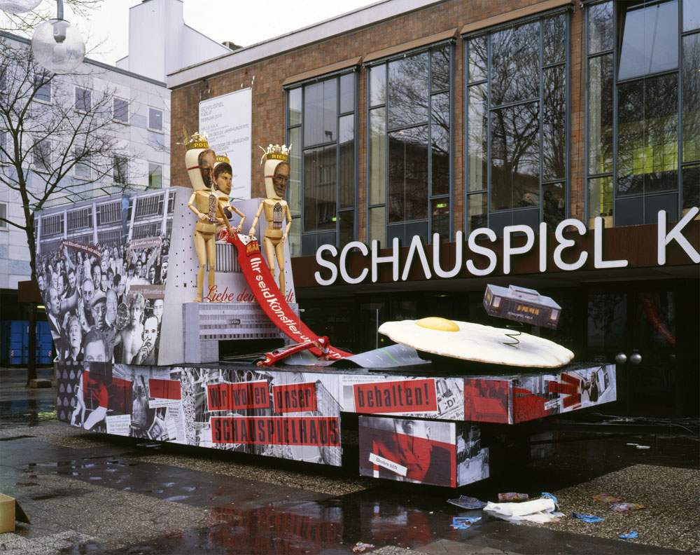 Protest am Schauspielhaus